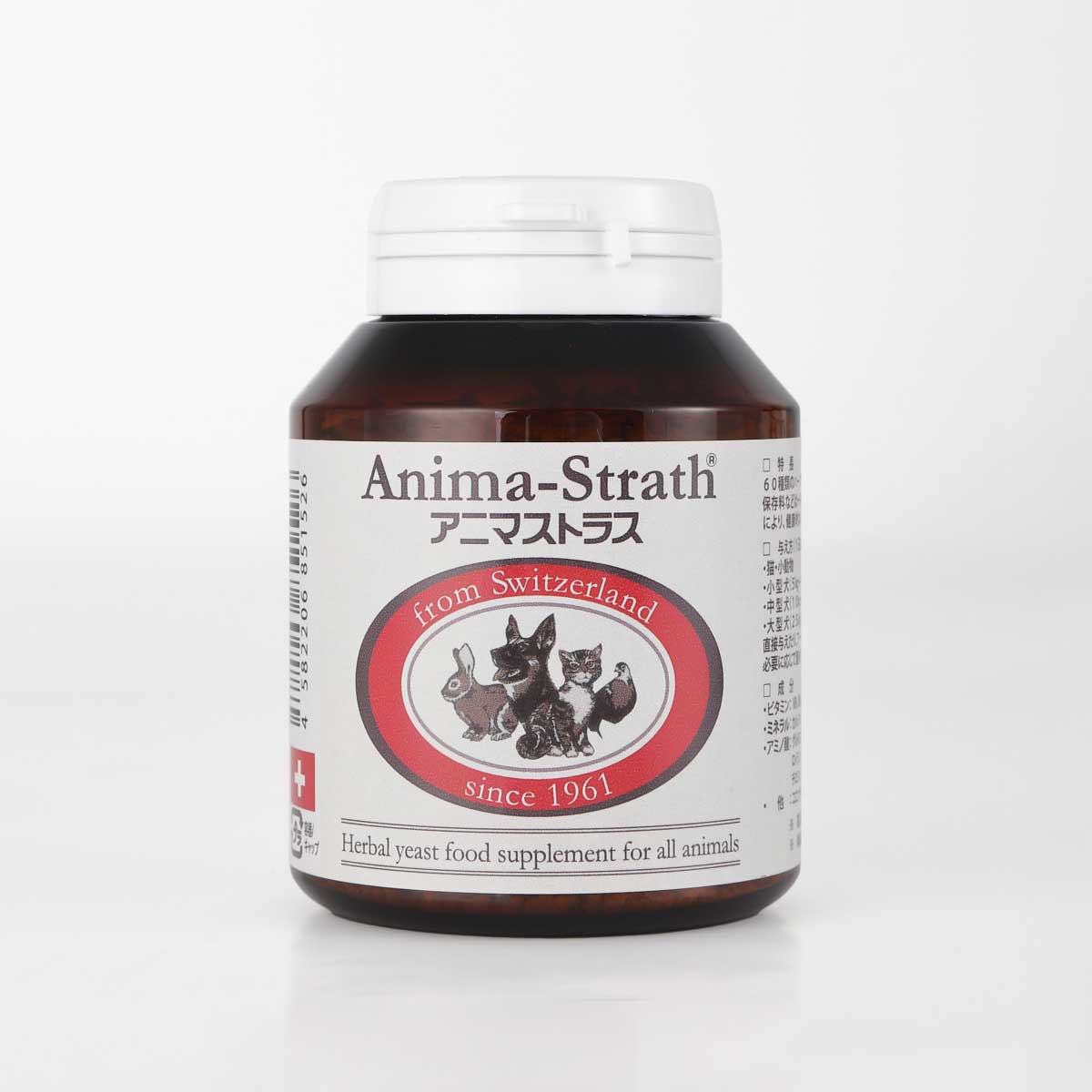 アニマストラス 顆粒100g|スイス産ハーブ酵母サプリメント 犬・猫・小動物用 ペット用栄養補助食品