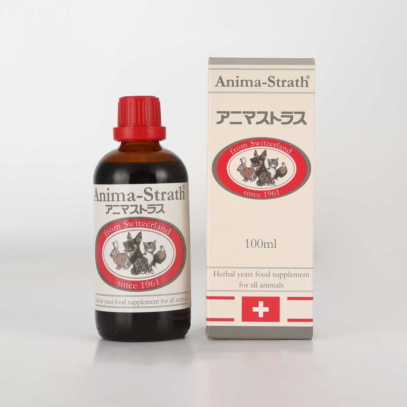 アニマストラス リキッド 100ml｜スイス産ハーブ酵母サプリメント 犬・猫・小動物用 ペット用栄養補助食品 (コピー) (コピー)